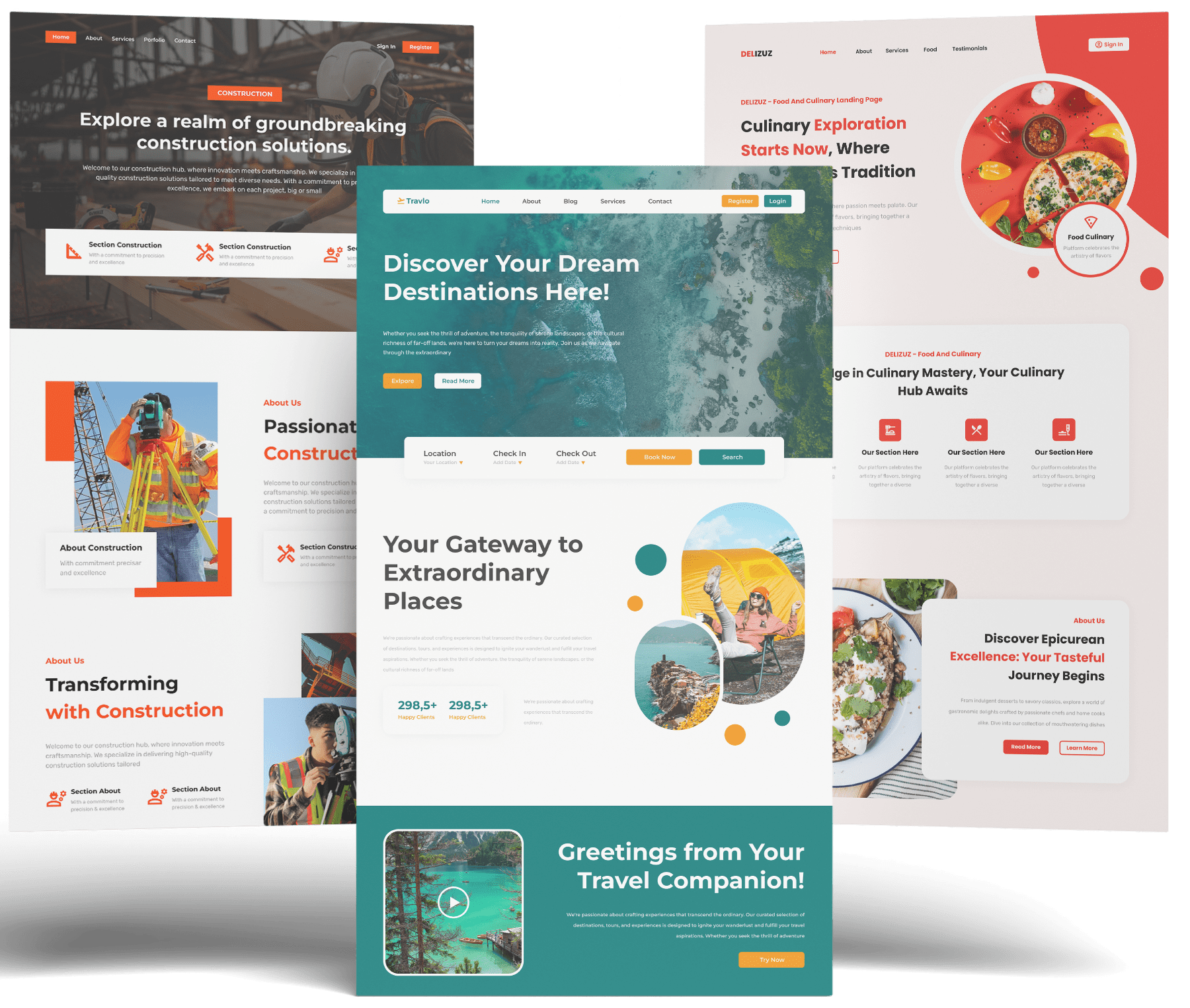 Landing page for all devices